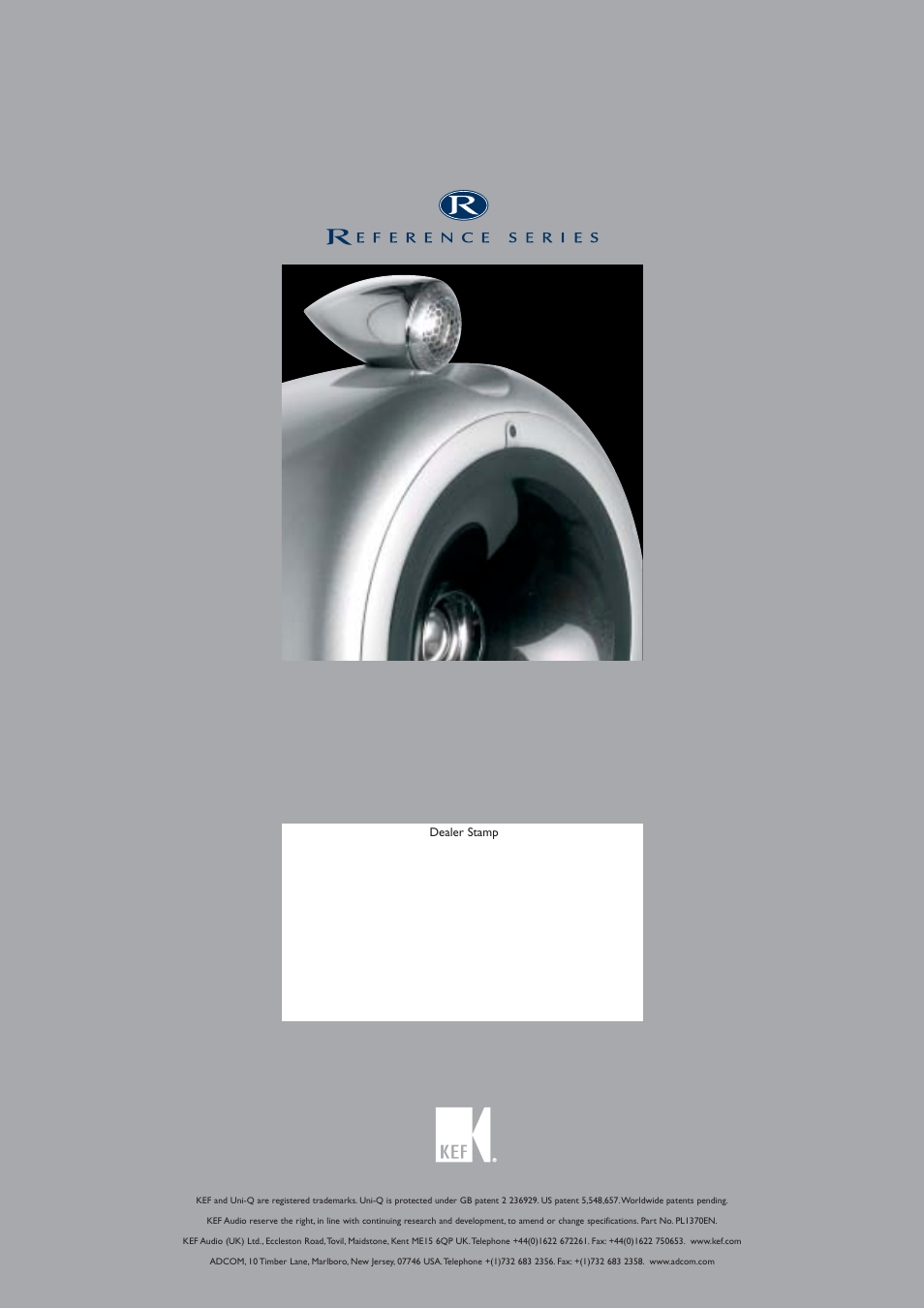 KEF Audio Uni-Q User Manual | Page 13 / 13