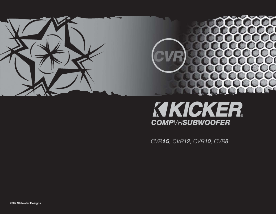 Kicker CVR15 User Manual | 4 pages