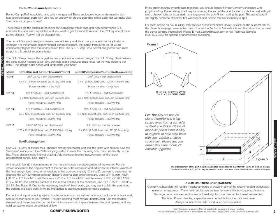 Comp vr subwoofer | Kicker CVR15 User Manual | Page 3 / 4