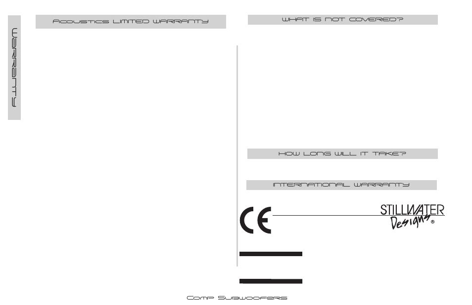 Warning, 10 warran ty | Kicker C12 User Manual | Page 10 / 12