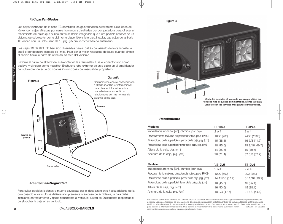 Kicker TS10L5 User Manual | Page 5 / 10