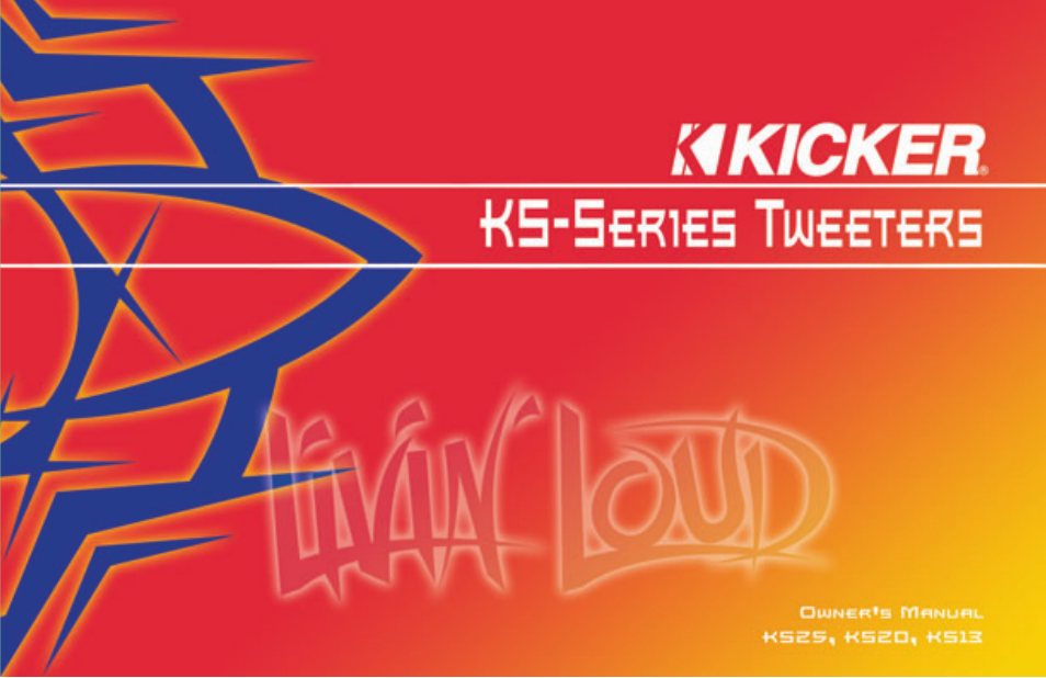 Kicker KS20 User Manual | 8 pages