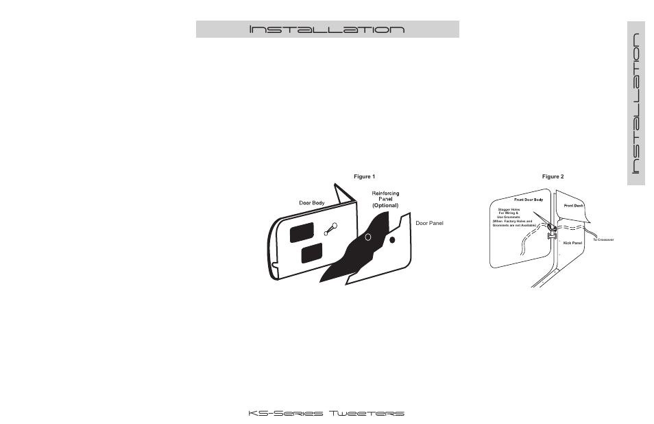 Installation, Installa tion 5, Tweeter mounting | Kicker KS20 User Manual | Page 5 / 8