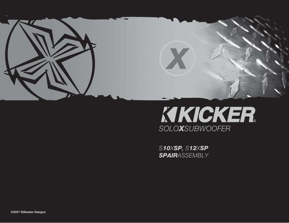 Kicker S10XSP User Manual | 4 pages