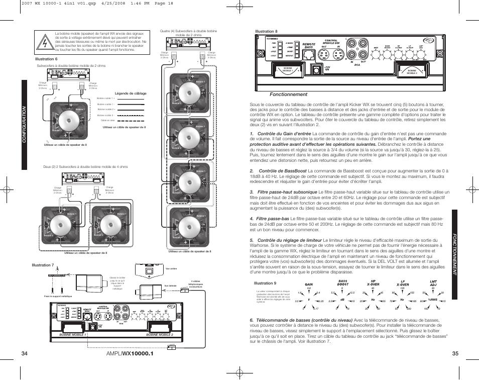Voice coil 1 voice coil 2 | Kicker Warhorse WX 10000-1 User Manual | Page 18 / 20