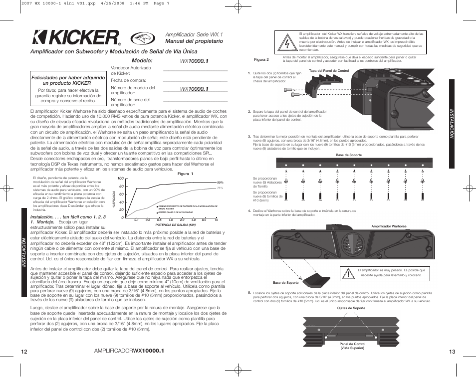 Kicker Warhorse WX 10000-1 User Manual | Page 7 / 20