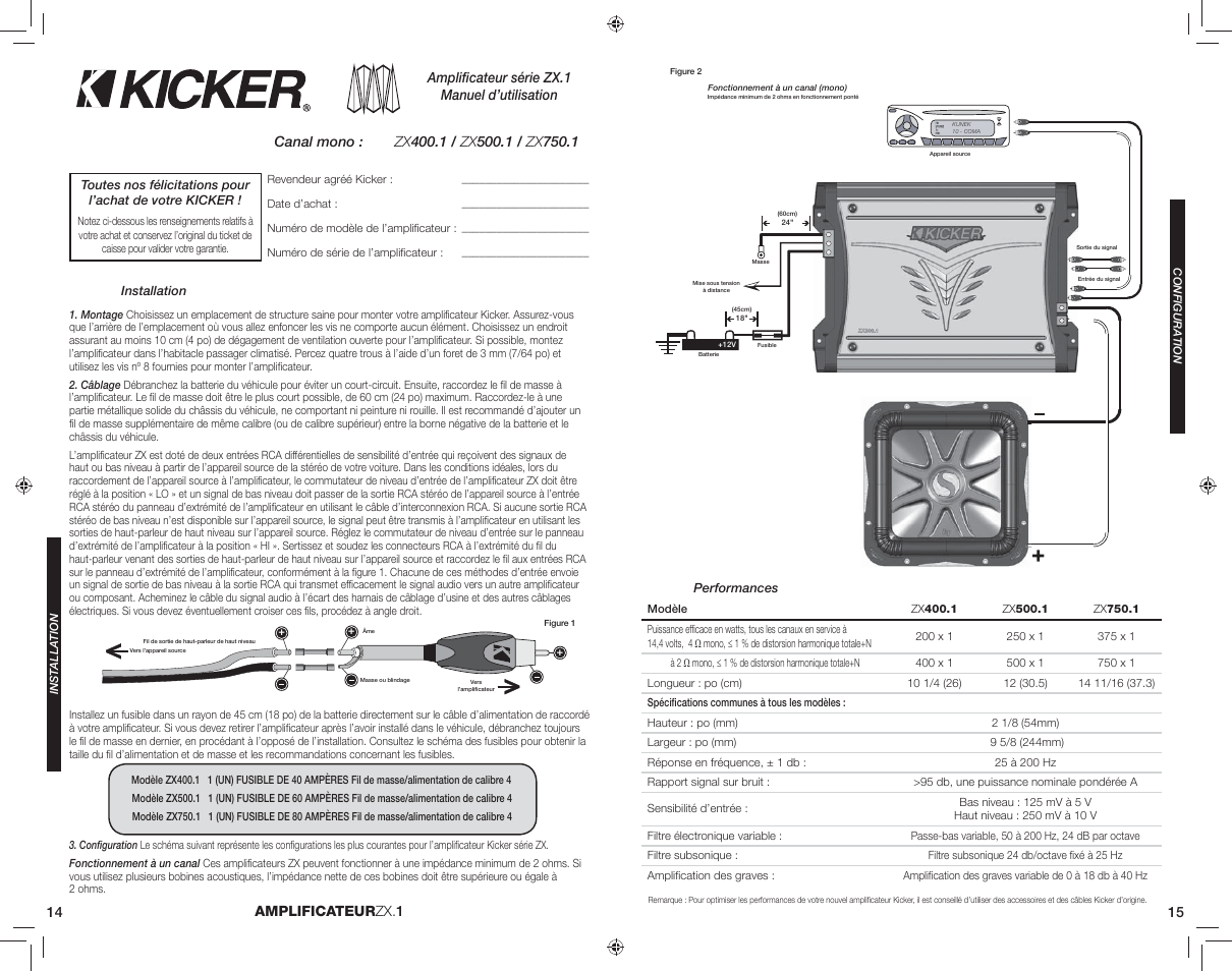 Kicker ZX500.1 User Manual | Page 8 / 10