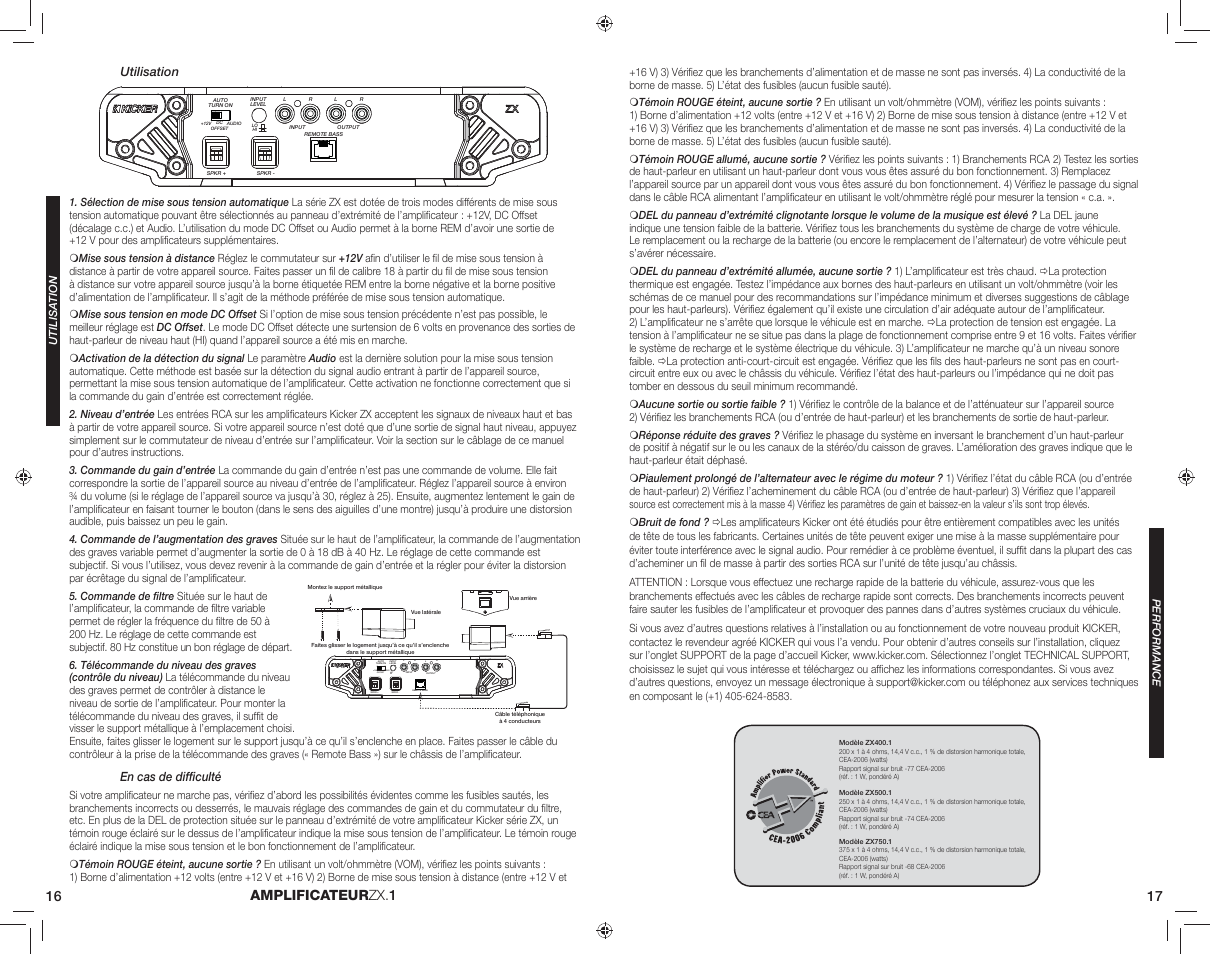 Kicker ZX500.1 User Manual | Page 9 / 10