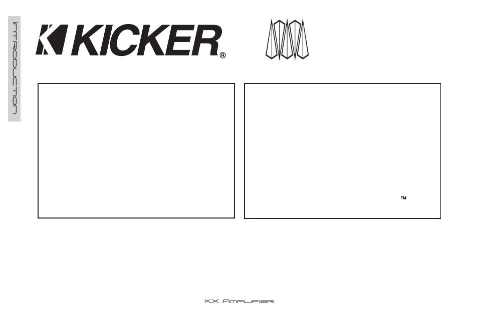 Kx200.4 | Kicker KX.4 Series User Manual | Page 2 / 12