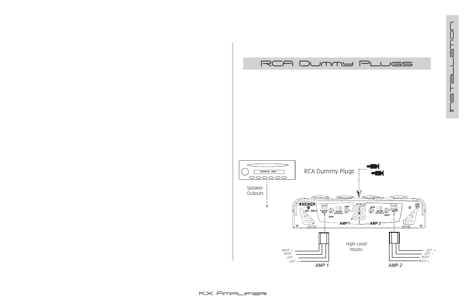 Rca dummy plugs | Kicker KX.4 Series User Manual | Page 5 / 12