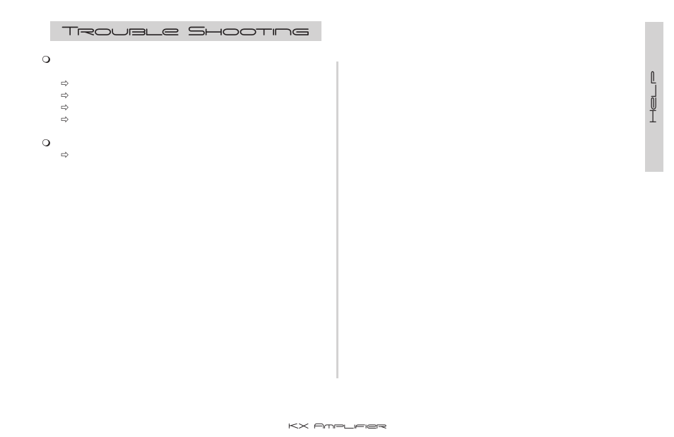 Trouble shooting | Kicker KX.4 Series User Manual | Page 9 / 12