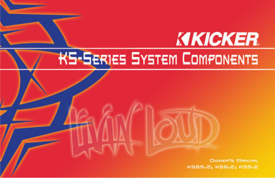 Kicker KS5.2 User Manual | 12 pages