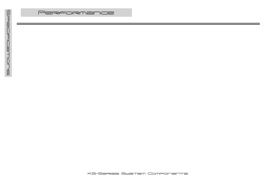 Performance, 4specifica tions | Kicker KS5.2 User Manual | Page 4 / 12