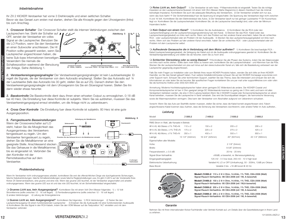 L- l | Kicker ZX350.2 User Manual | Page 7 / 10
