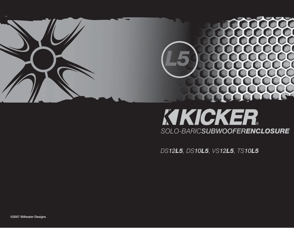 Kicker DS12L5 User Manual | 4 pages