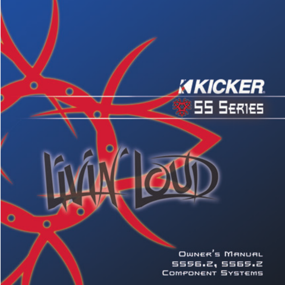 Kicker LIVIN LOUID SS65.2 User Manual | 24 pages