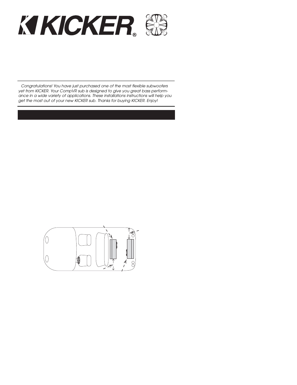 Kicker VCVR10 User Manual | 4 pages