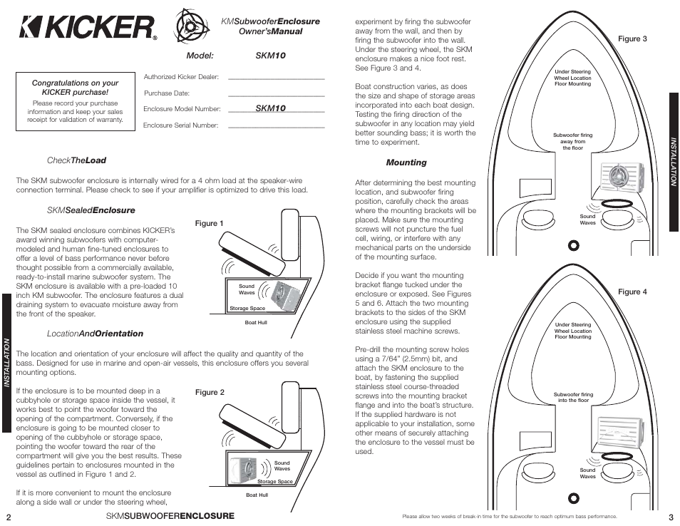 Kicker SKM10 User Manual | Page 2 / 4