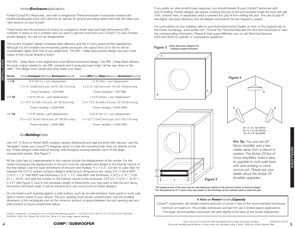 Comp vt subwoofer | Kicker COMPVT CVT10 User Manual | Page 3 / 4