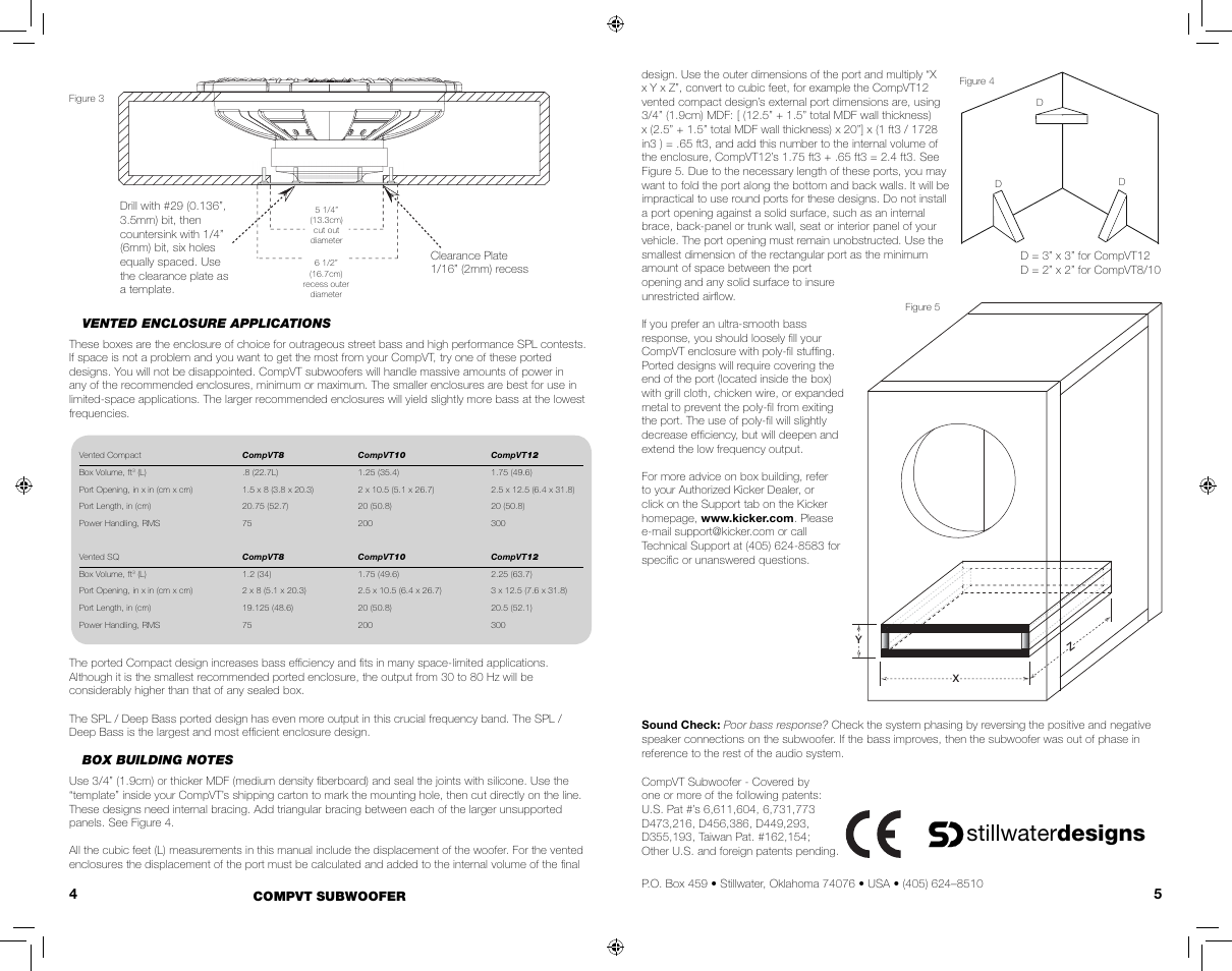 Stillwater designs | Kicker COMPVT12 User Manual | Page 3 / 11