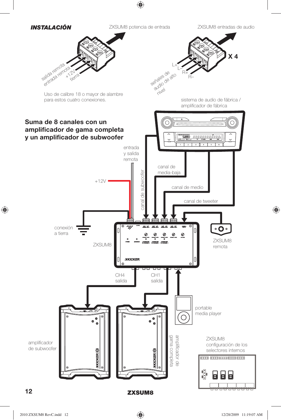 Kicker ZXSUM8 User Manual | Page 12 / 32