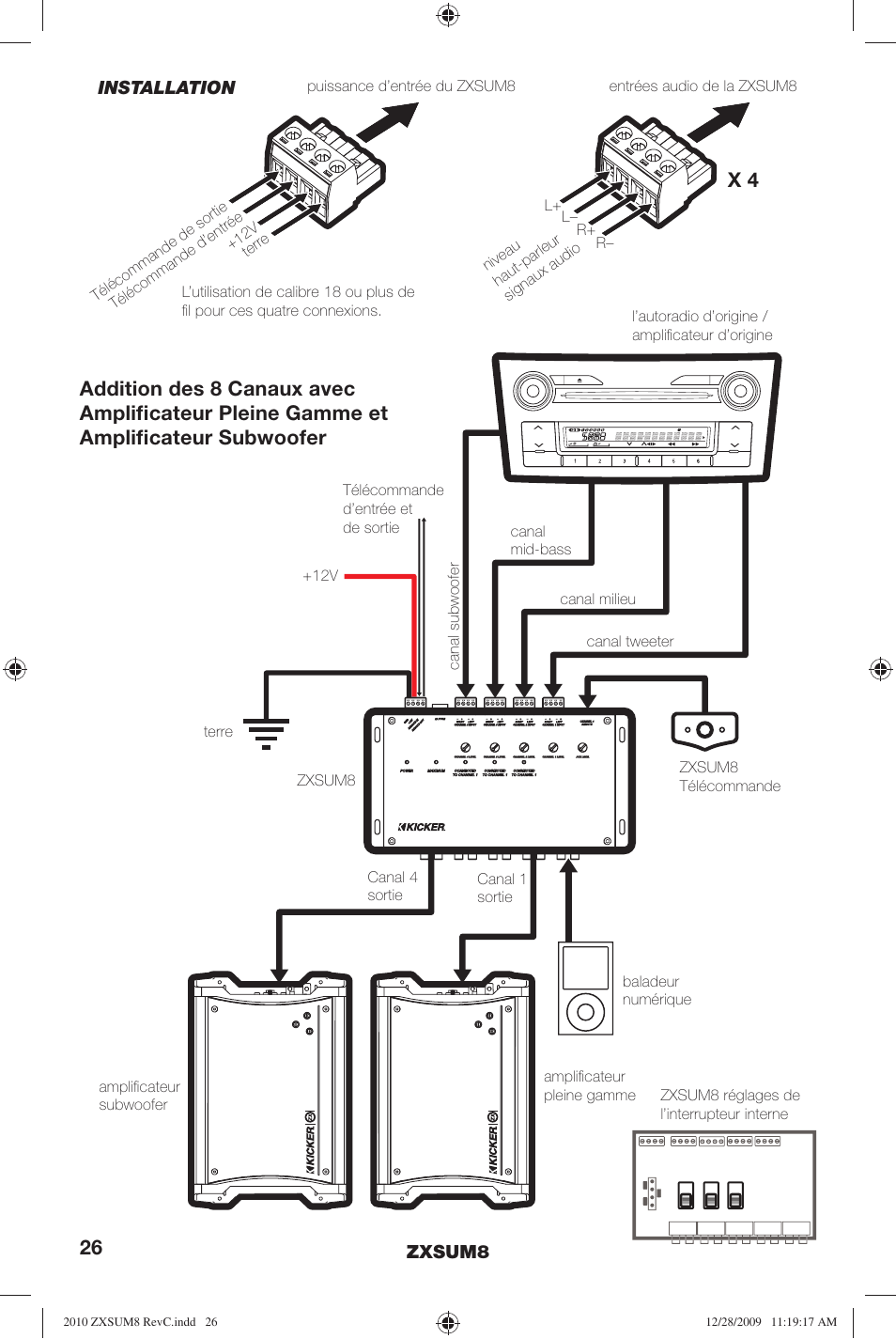 Kicker ZXSUM8 User Manual | Page 26 / 32