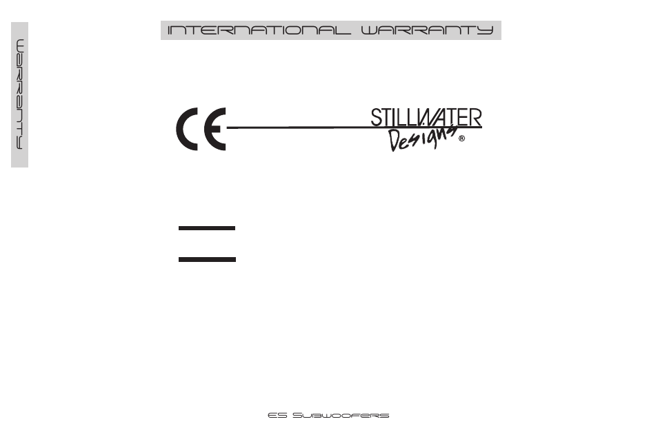 Warning, International warranty | Kicker ES154 User Manual | Page 10 / 12