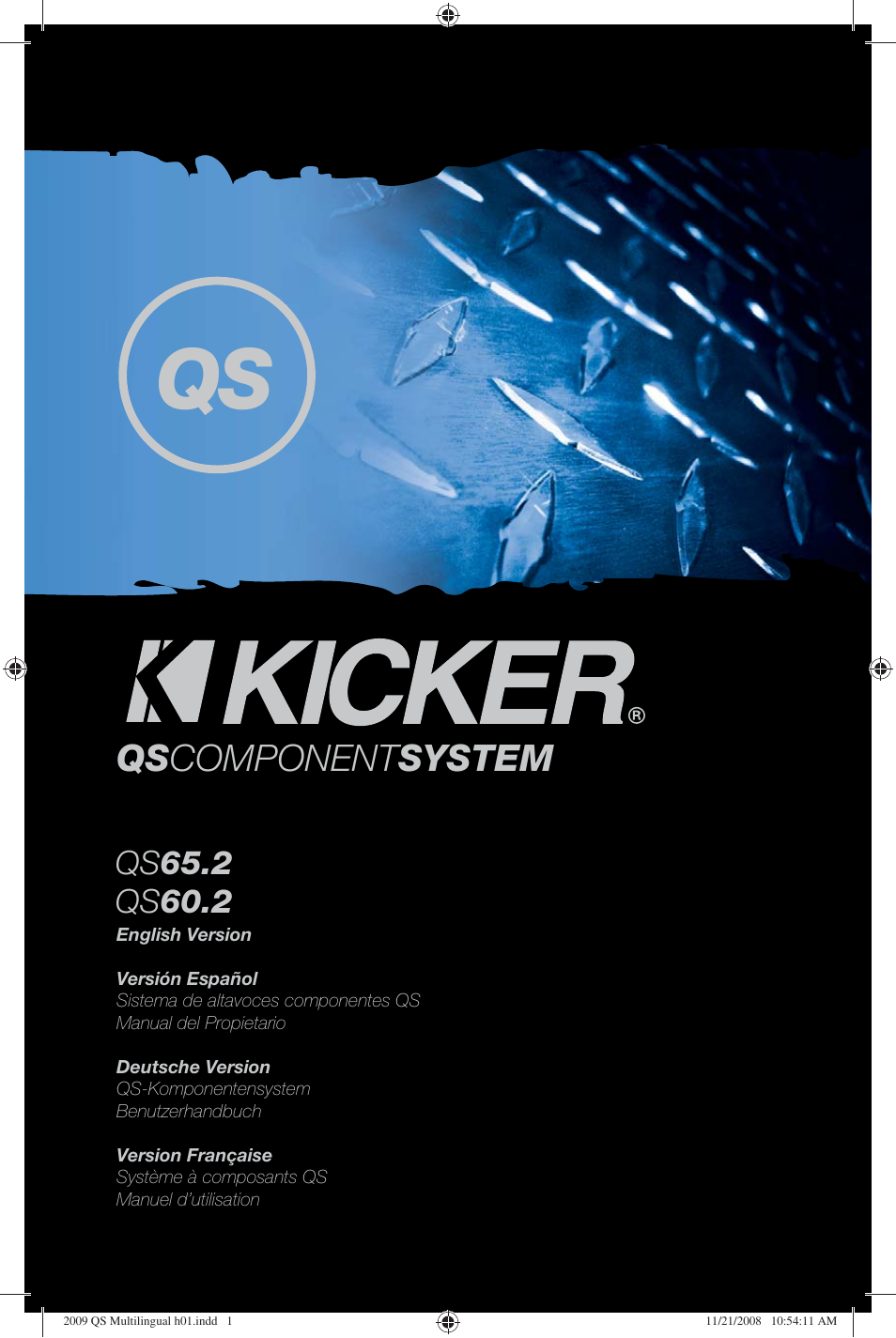 Kicker QS60.2 User Manual | 40 pages