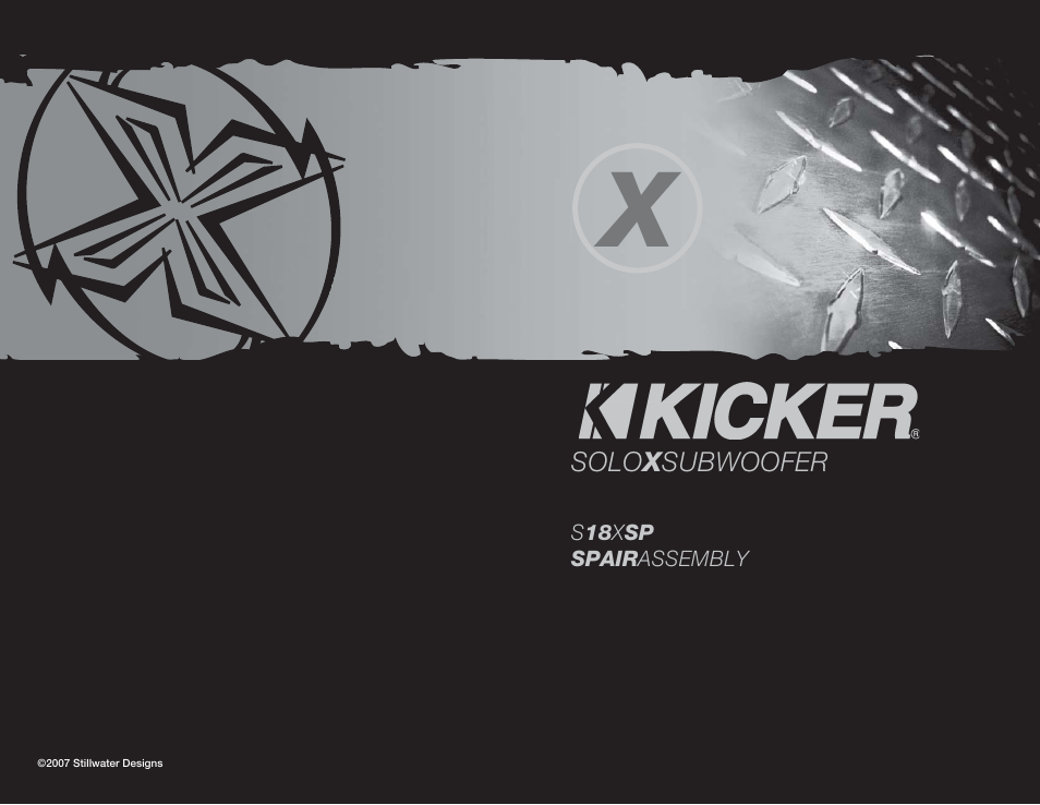 Kicker S18XSP User Manual | 4 pages