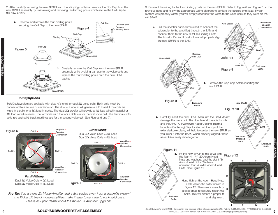 Solo x subwoofer spair assembly | Kicker S18XSP User Manual | Page 3 / 4
