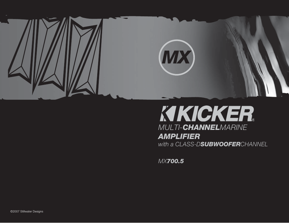 Kicker MX700.5 User Manual | 4 pages