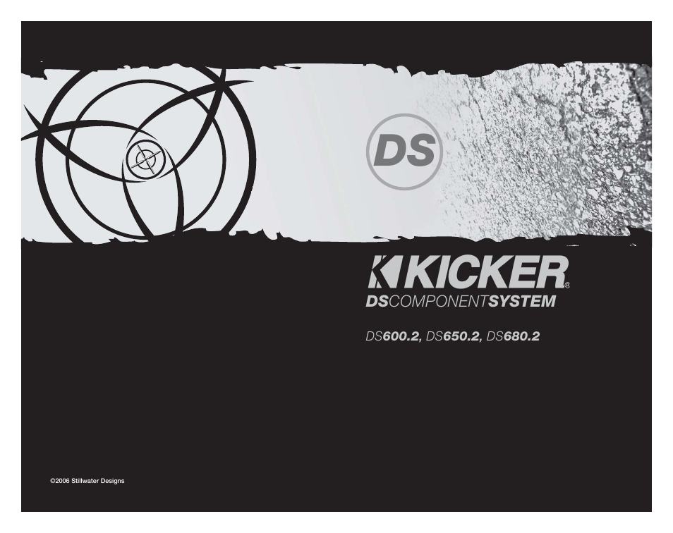 Kicker DS600.2 User Manual | 4 pages