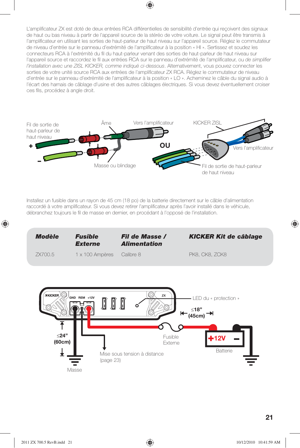 Kicker ZX700.5 User Manual | Page 21 / 28