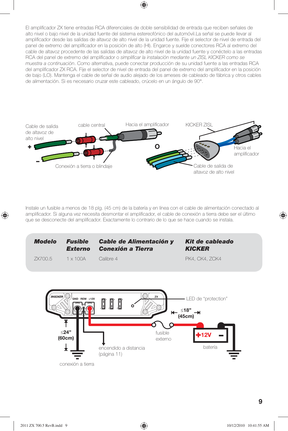 Kicker ZX700.5 User Manual | Page 9 / 28