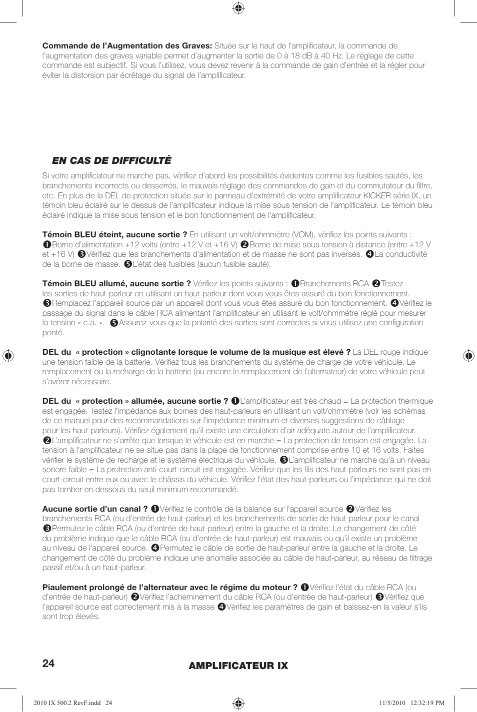 Kicker IX500.2 User Manual | Page 24 / 28