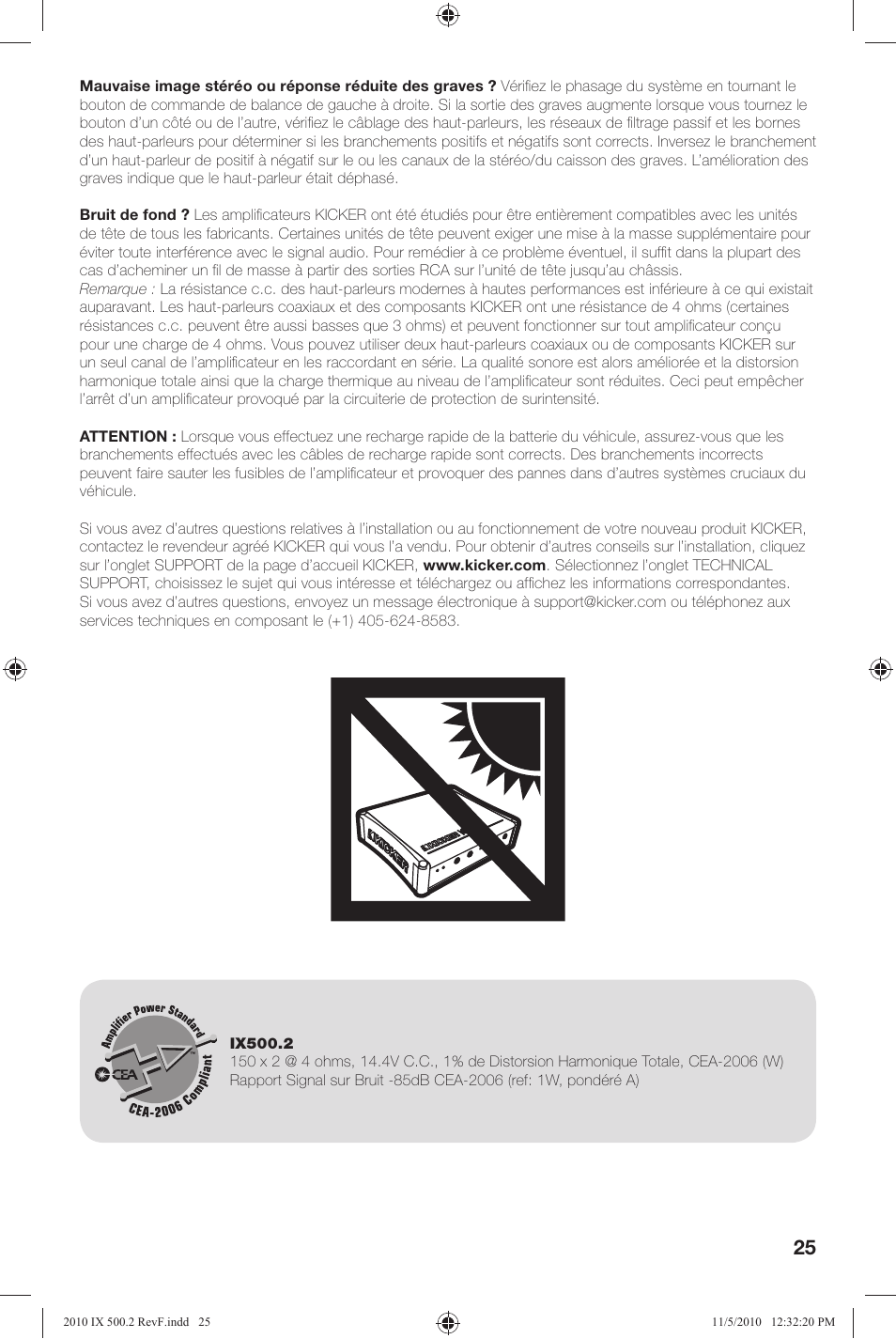 Kicker IX500.2 User Manual | Page 25 / 28