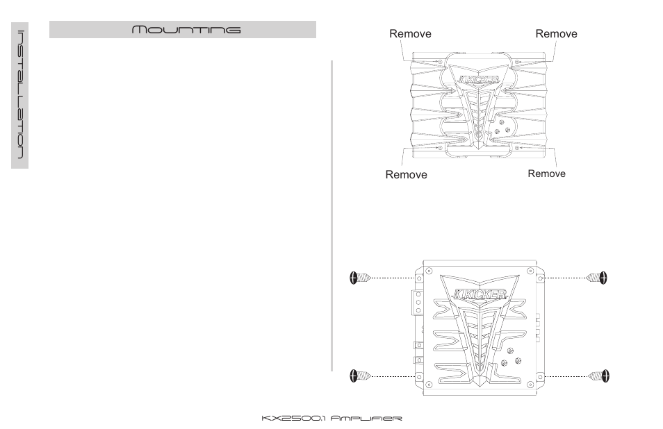Kicker KX2500.1 User Manual | Page 4 / 16