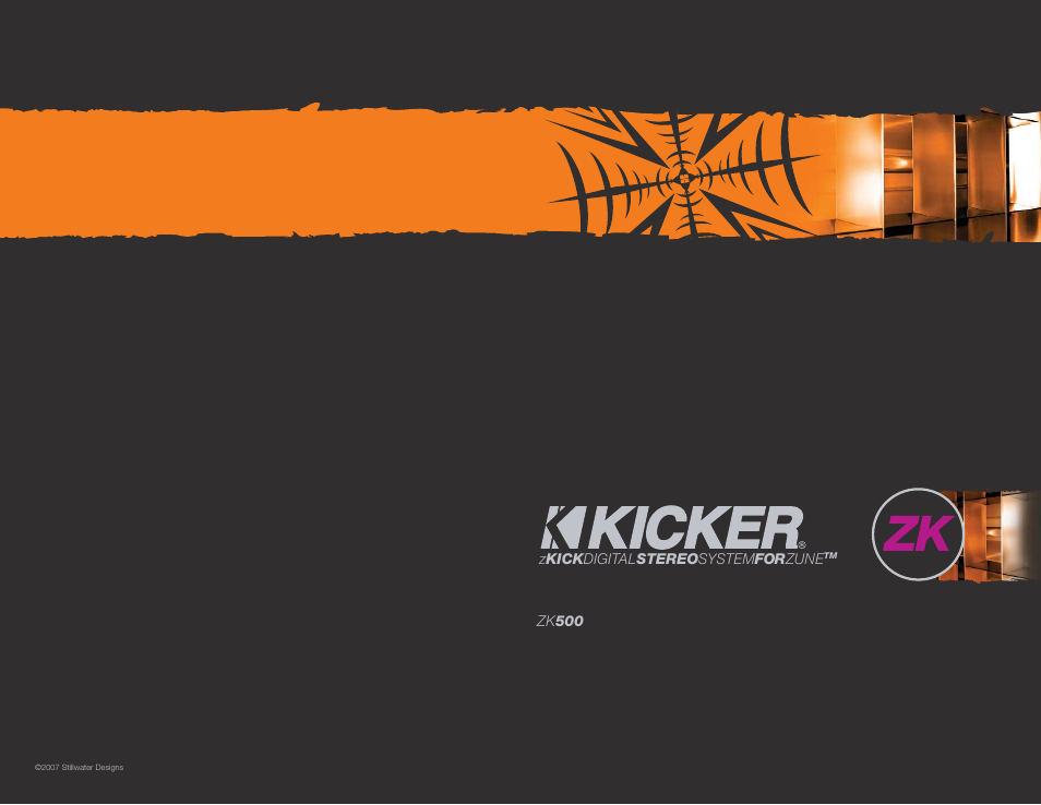 Kicker ZKICK ZK500 User Manual | 4 pages