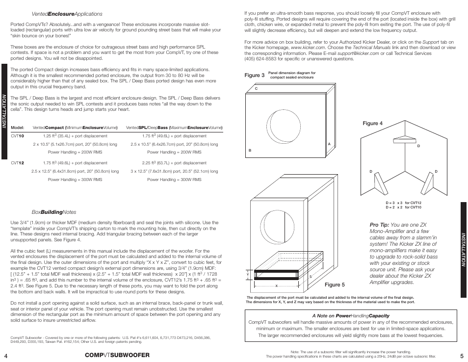 Comp vt subwoofer | Kicker CVT12 User Manual | Page 3 / 4