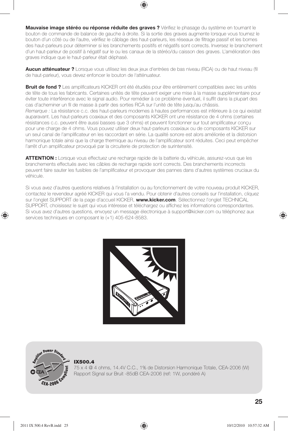 Kicker IX500.4 User Manual | Page 25 / 28