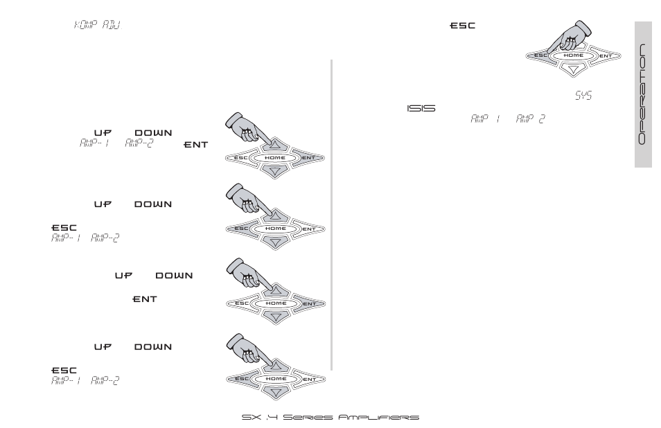 Komp adj, Amp-1, Amp-2 | Amp 1, Amp 2 | Kicker SX900.4 User Manual | Page 19 / 40