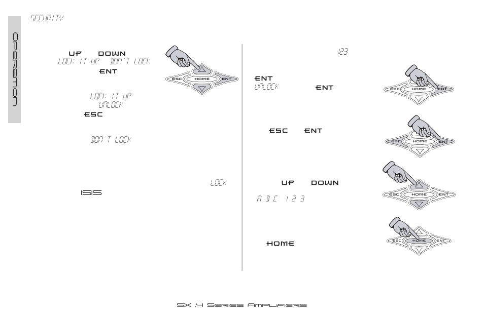 Security, Lock it up, Don’t lock | Unlock, Lock | Kicker SX900.4 User Manual | Page 28 / 40