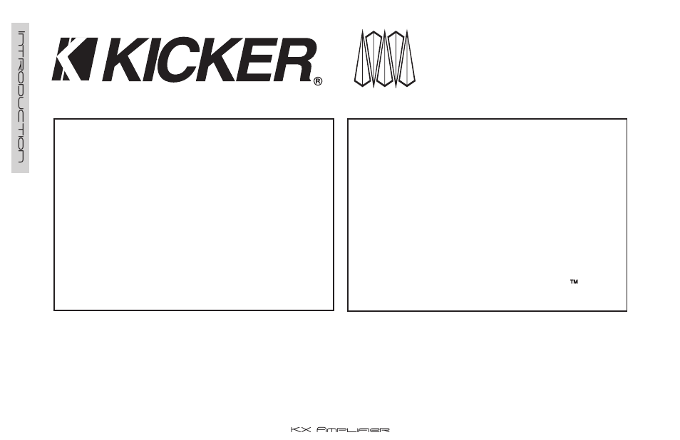 Kx100.2 | Kicker KX100.2 User Manual | Page 2 / 12