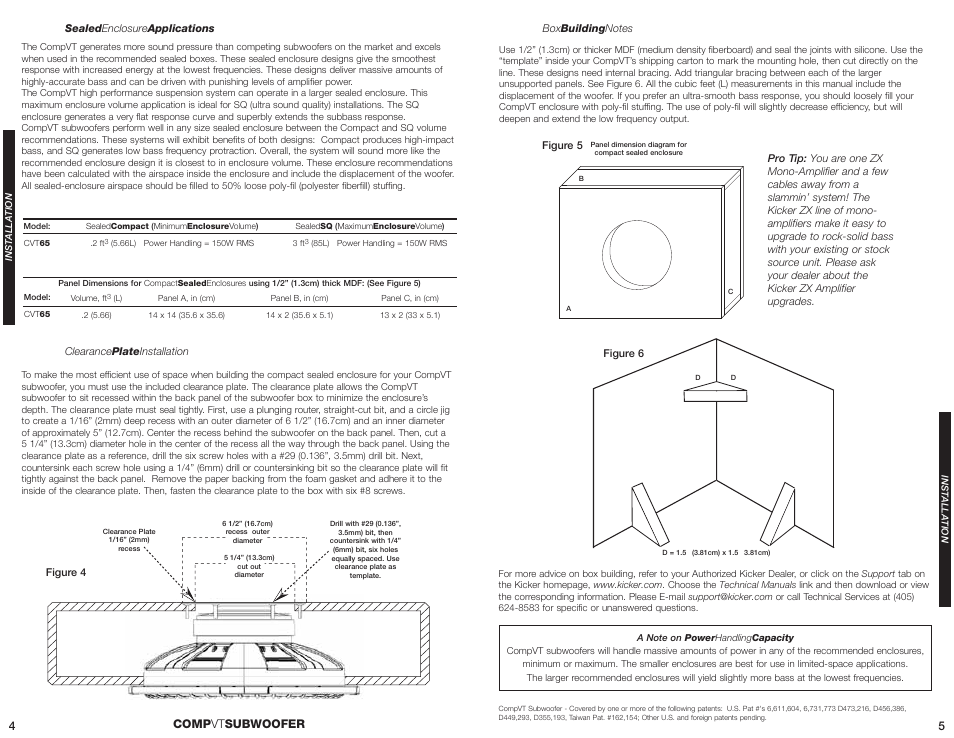 Comp vt subwoofer | Kicker CVT65 User Manual | Page 3 / 4