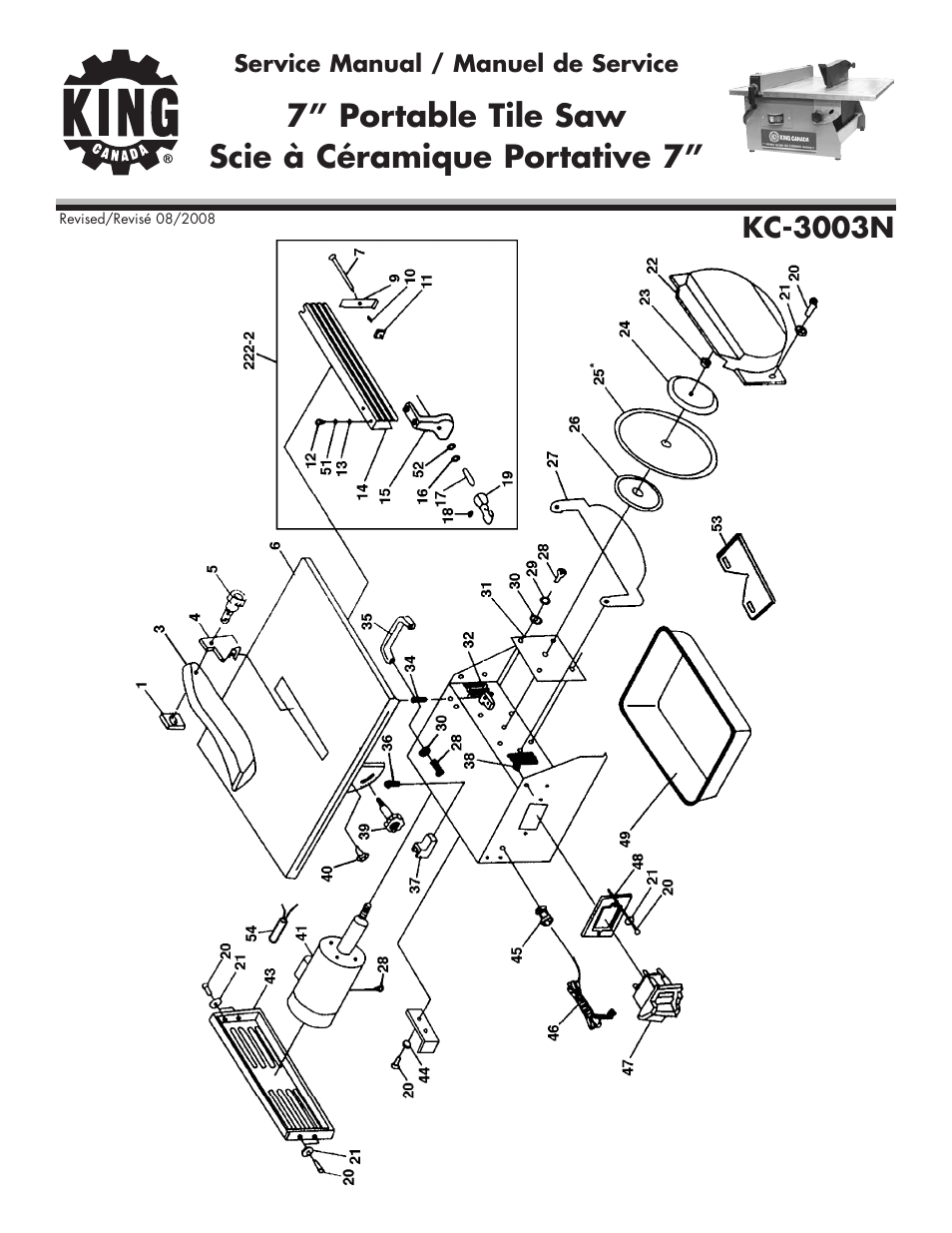 King Canada KC-3003N User Manual | 3 pages