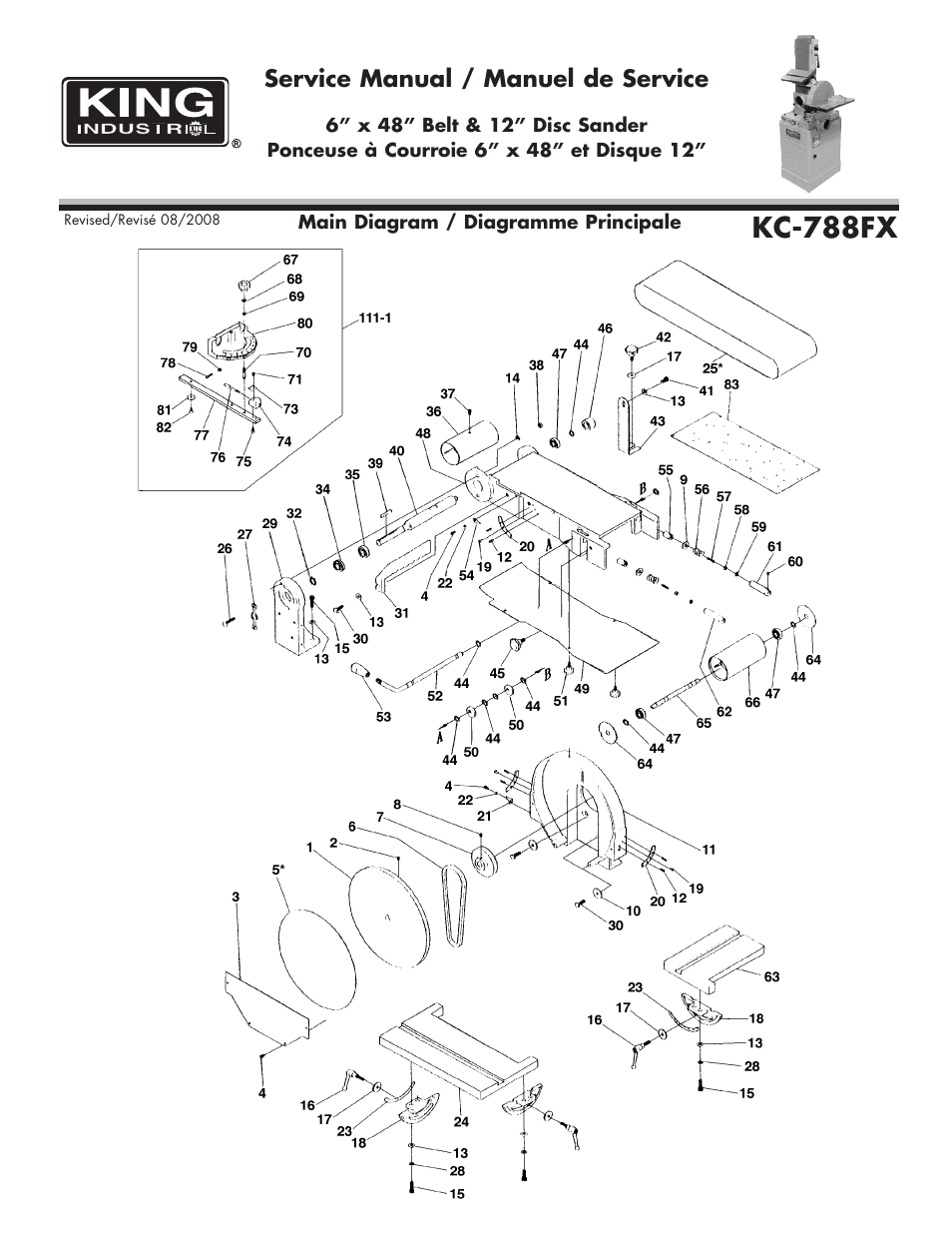 King Canada KC-788FX User Manual | 5 pages