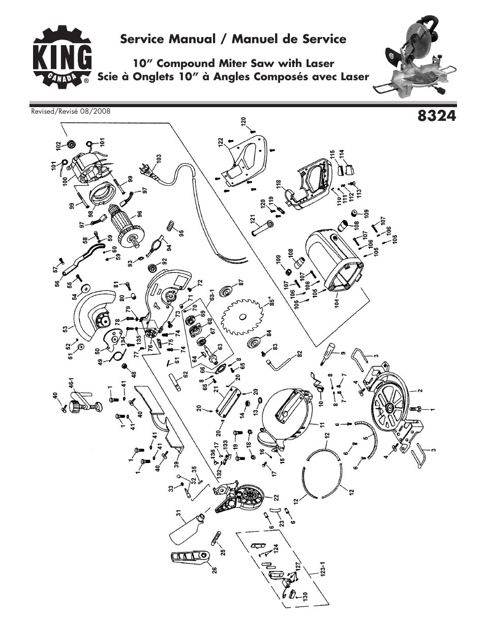 King Canada 8324 User Manual | 4 pages