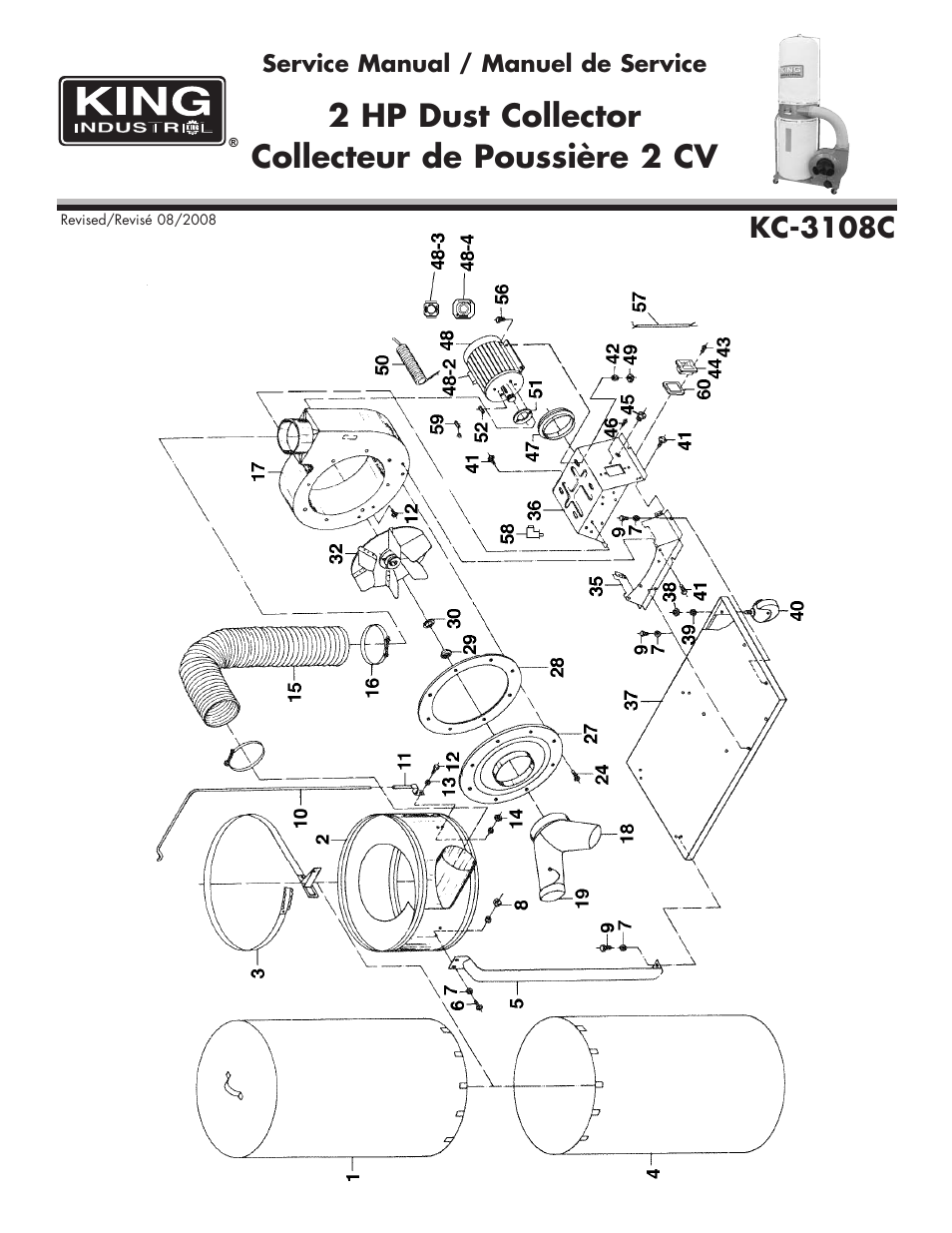 King Canada KC-3108C User Manual | 3 pages