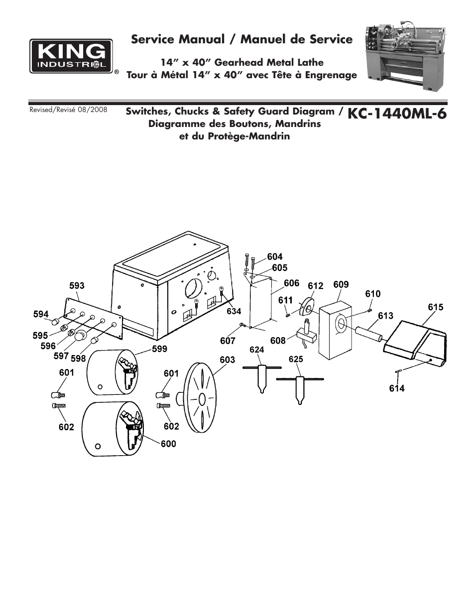 Service manual / manuel de service | King Canada KC-1440ML-6 User Manual | Page 11 / 27