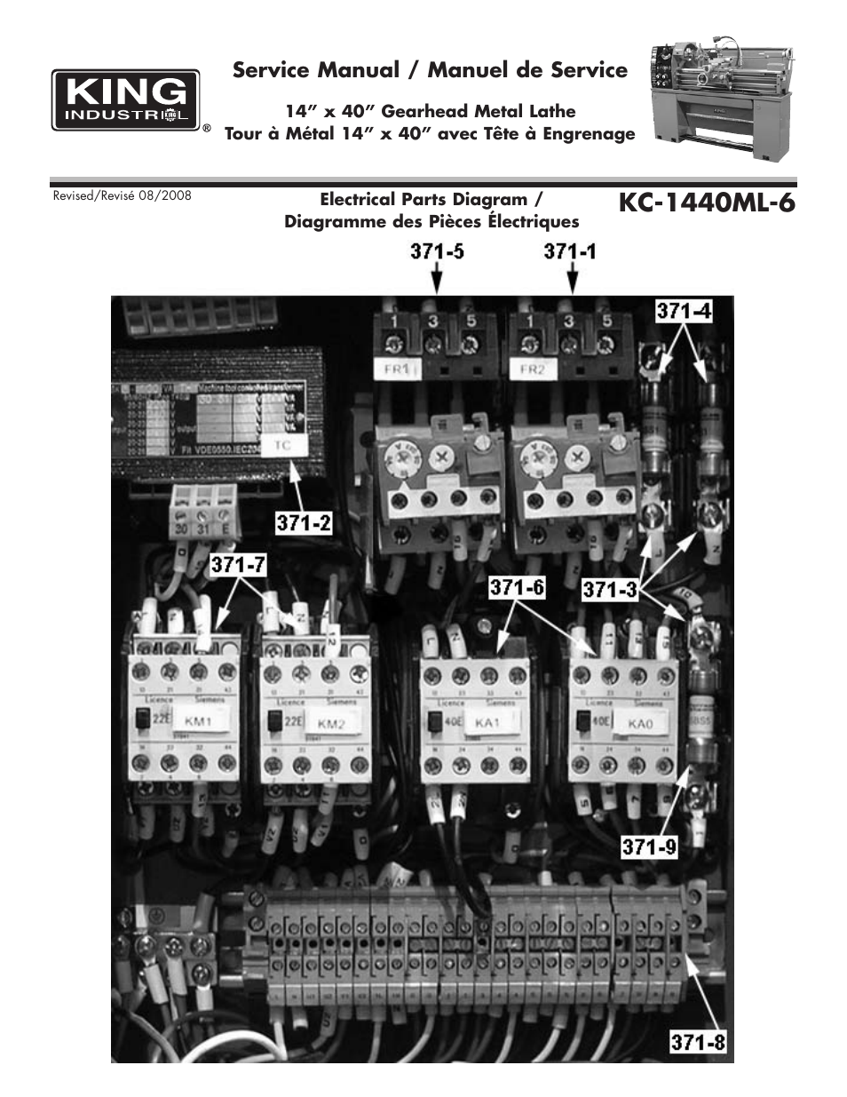 King Canada KC-1440ML-6 User Manual | Page 12 / 27